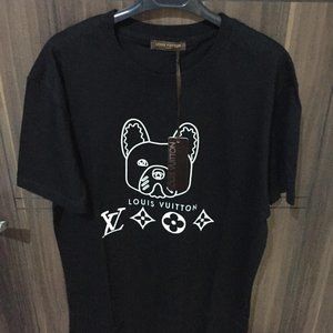 dog patterned men shirt